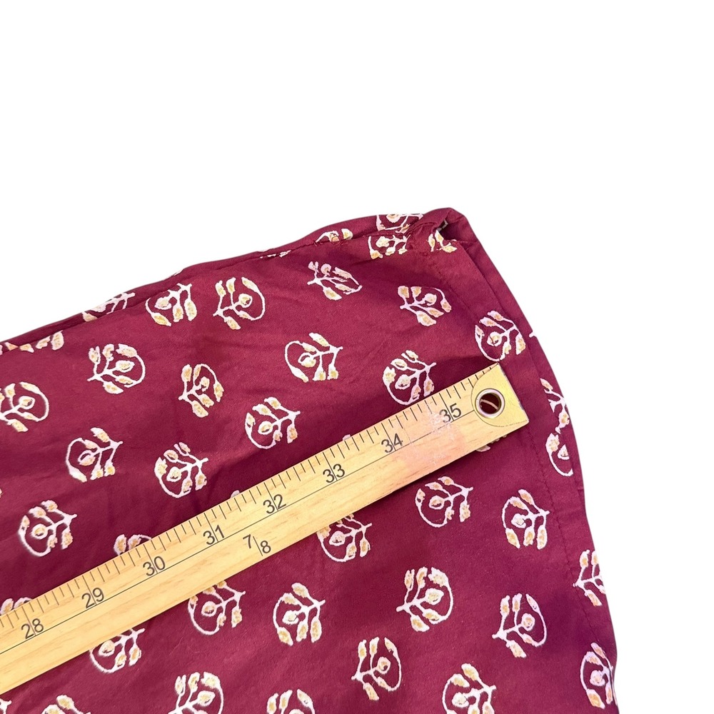 Old Navy Womens‎ XL Short Tunic Dress Floral Print Maroon Casual BOHO Festival - Picture 11 of 12